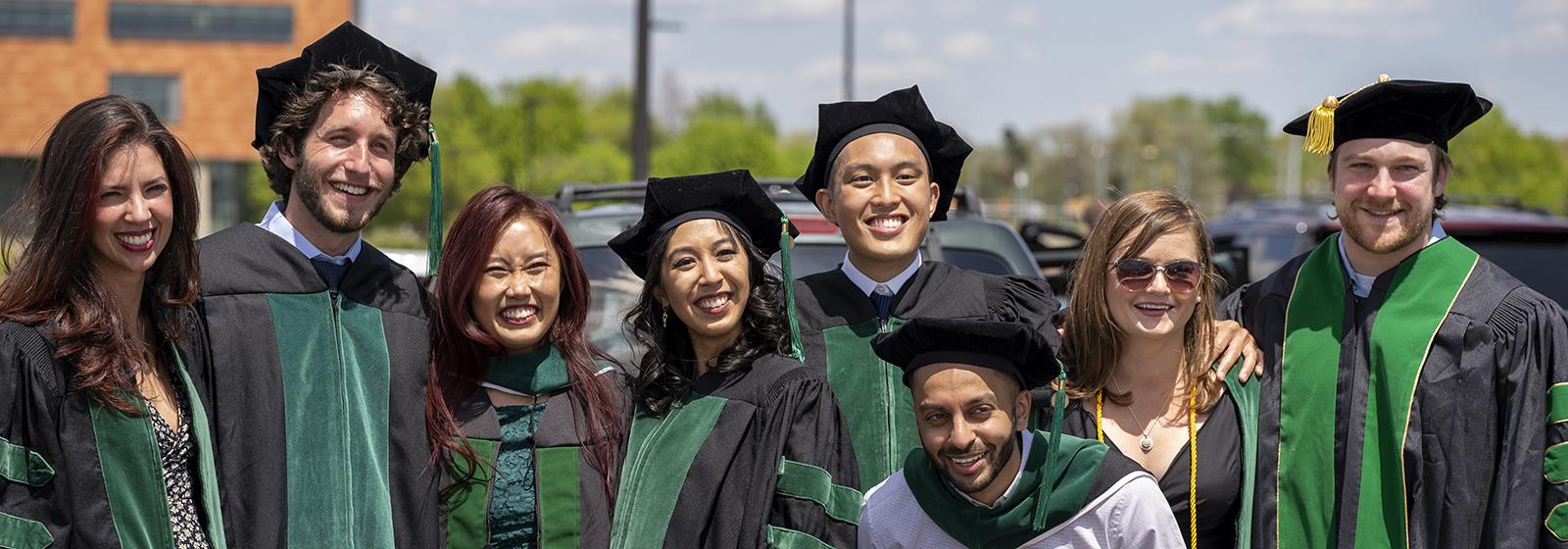 An image of students celebrating graduation